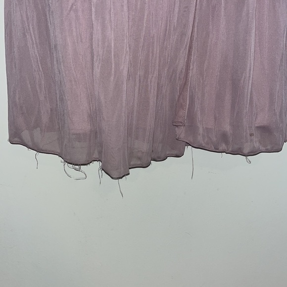 David’s bridal bridesmaid slit dress Mauve SIZE 6 - Picture 3 of 12